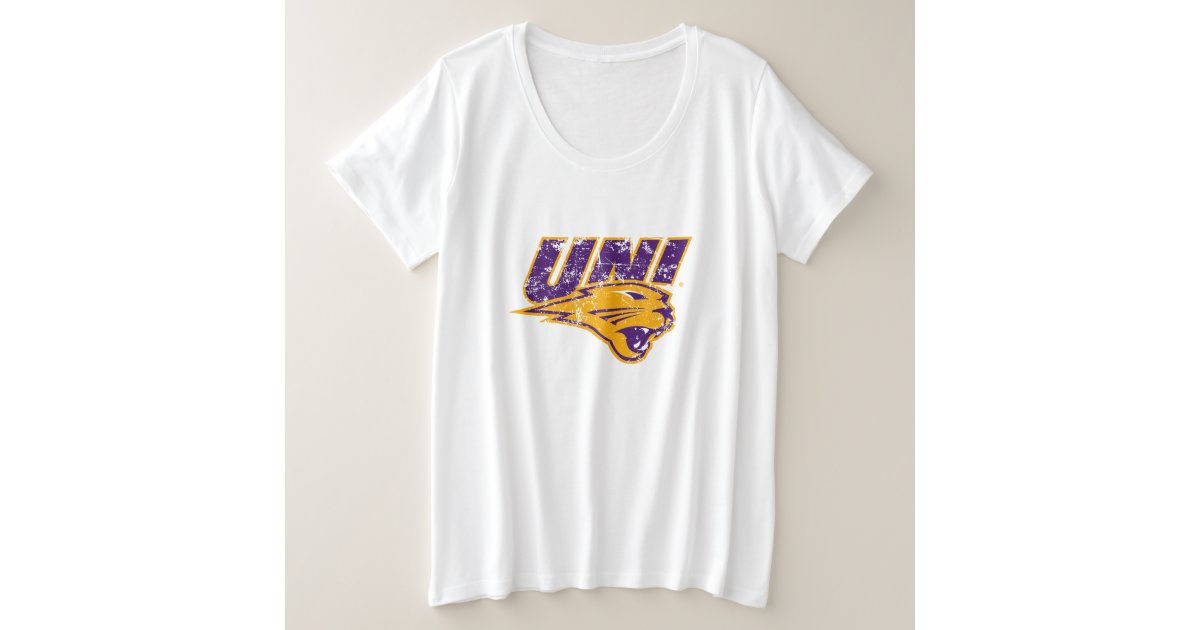 Uni Panthers Logo Distressed Plus Size T Shirt Zazzle Com