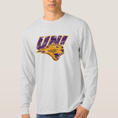 UNI Panthers Logo Distressed T_Shirt