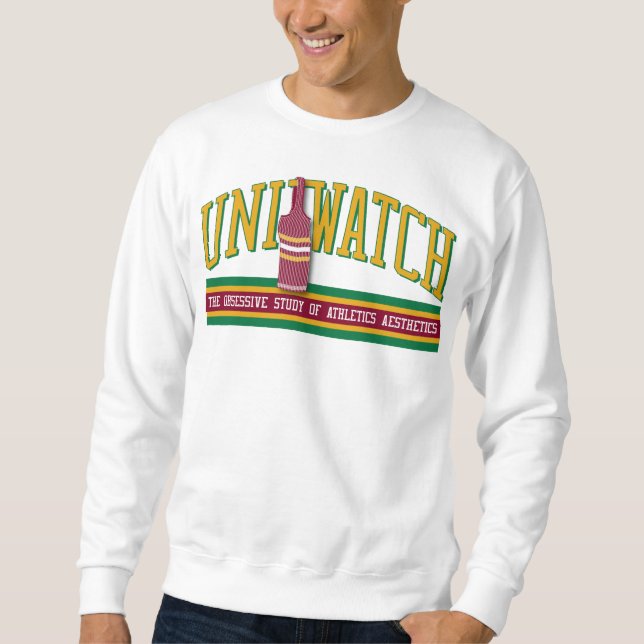 Uni Watch Sweatshirt (white) (Front)