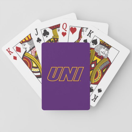 UNI Wordmark Playing Cards