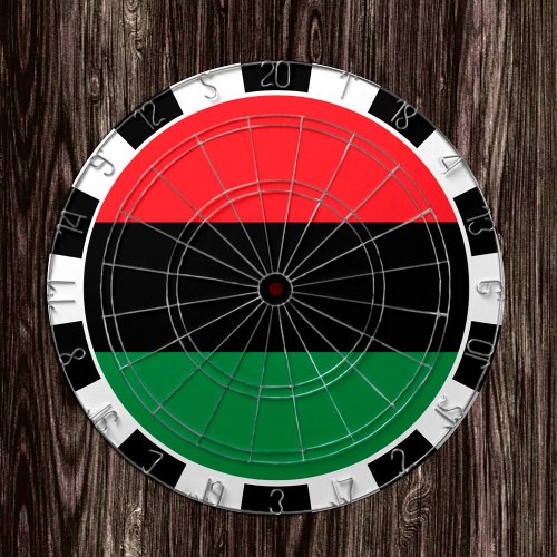 Unia Dartboard  Pan African Flag darts  game