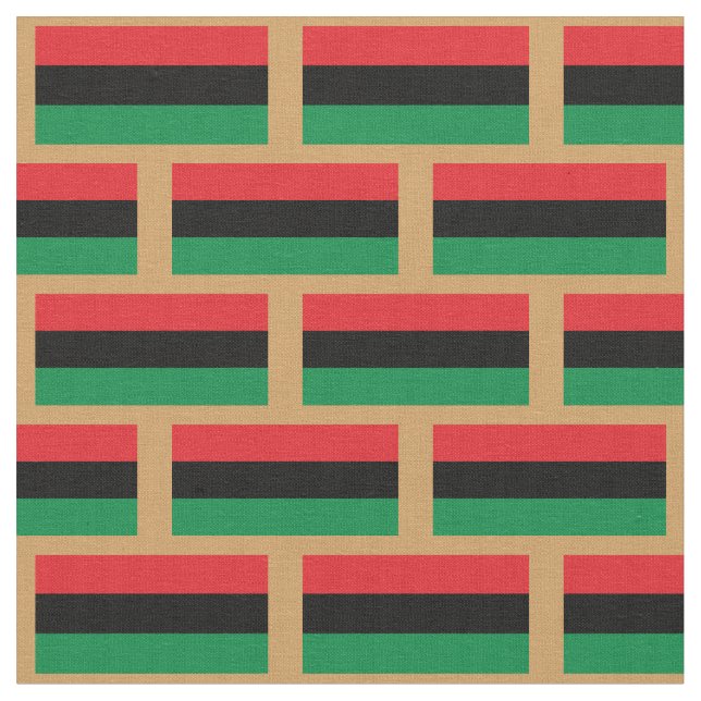 Unia Flag Fabric & Pan African flag fashion /gold (Close Up)