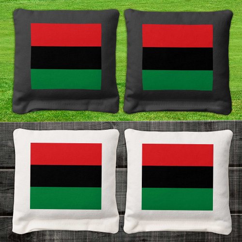 UNIA  Pan African Flag personalized  Family fun Cornhole Bags