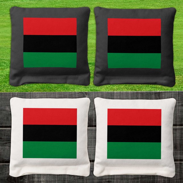 UNIA & Pan African Flag personalized / Family fun Cornhole Bags (Creator Uploaded)