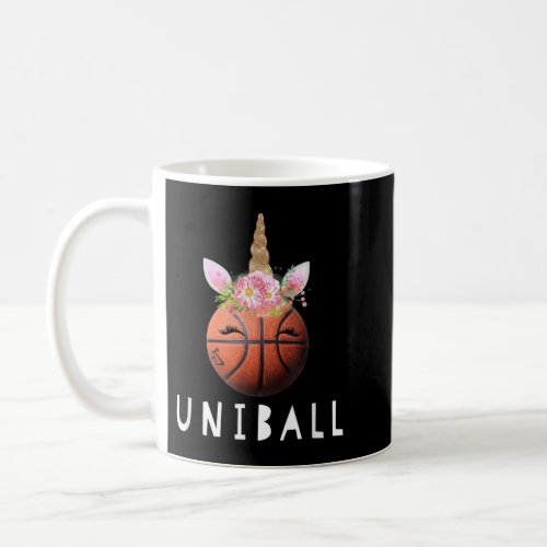 Uniball Funny Unicorn Basketball Girls 521 Coffee Mug