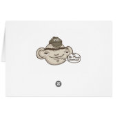 Unibrow Guy with Hat Cards (Back Horizontal)