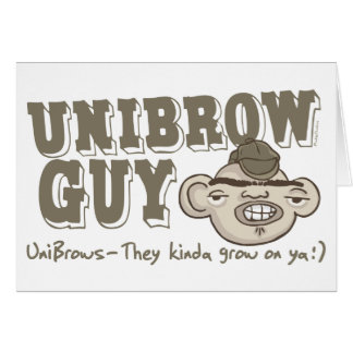 Unibrow Guy with Hat Cards