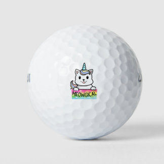 Unicat Caticorn Meowgical Unicorn Cat Men Women Bo Golf Balls