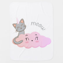 unicat cloud meow blanket