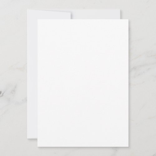 Unichrome White Flat Greeting Card
