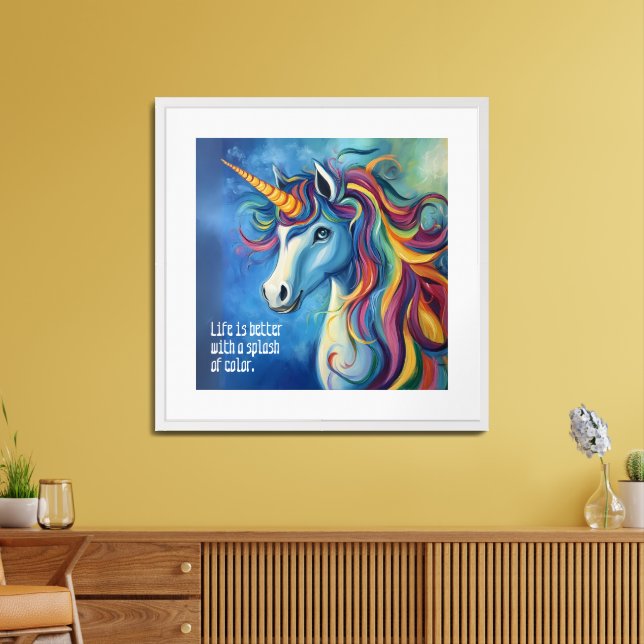 Unicorn 1 framed art (Living Room)