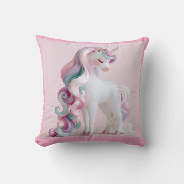 UNICORN #1 THROW PILLOW (Front)