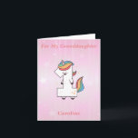 Unicorn 1st Birthday For My Granddaughter Card<br><div class="desc">Unicorn 1st Birthday For My Granddaughter Card</div>