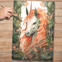 Unicorn 2 Decoupage Paper