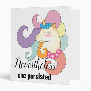 Unicorn 3 Ring Binder