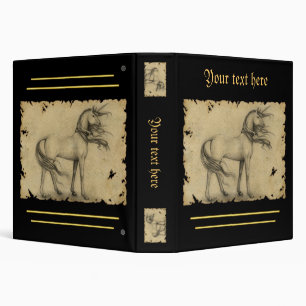 Unicorn 3 Ring Binder