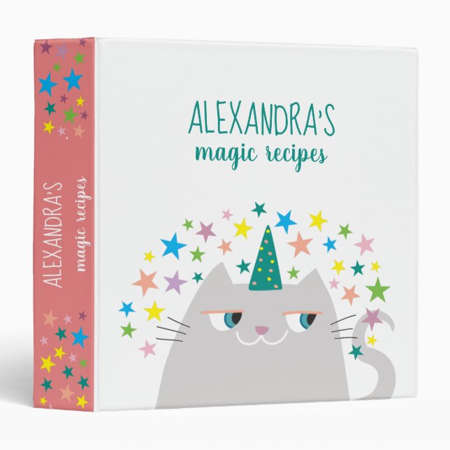 Unicorn  3 ring binder (Front/Spine)