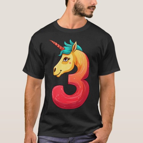 Unicorn 3rd birthday 2 T_Shirt