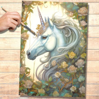 Unicorn 5 Decoupage Paper