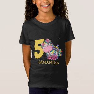 Unicorn 5th birthday  T-Shirt