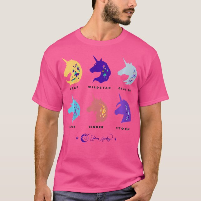Unicorn Academy Unicorn Silhouettes Graphic T-Shirt (Front)