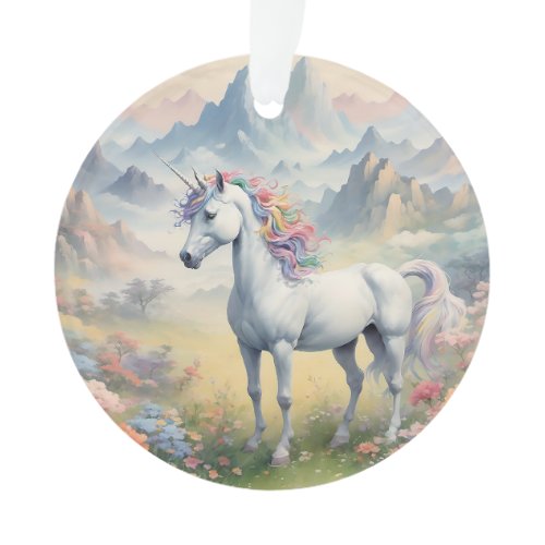 Unicorn Acrylic Ornament