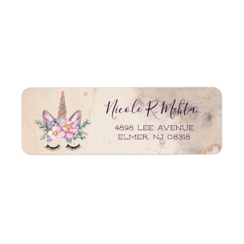 Unicorn Address Labels  Unicorn Face