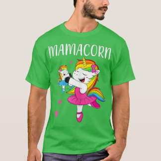 Unicorn Adult Women Mamacorn Unicorm Mom Mothers T-Shirt