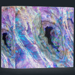 Unicorn Agate 3 Ring Binder<br><div class="desc">A gorgeous slice of agate with stunning iridescent shimmers.</div>