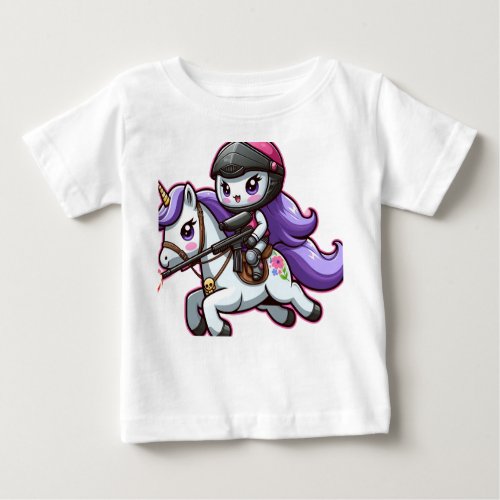 Unicorn Air Combat Baby T_Shirt