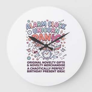 Unicorn Alarm Clock Unicorn Panic Bold Typography 