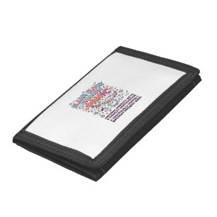 Unicorn Alarm Clock Unicorn Panic Bold Typography  Tri-fold Wallet
