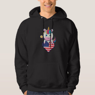 Unicorn American Flag American Flag Usa Hoodie