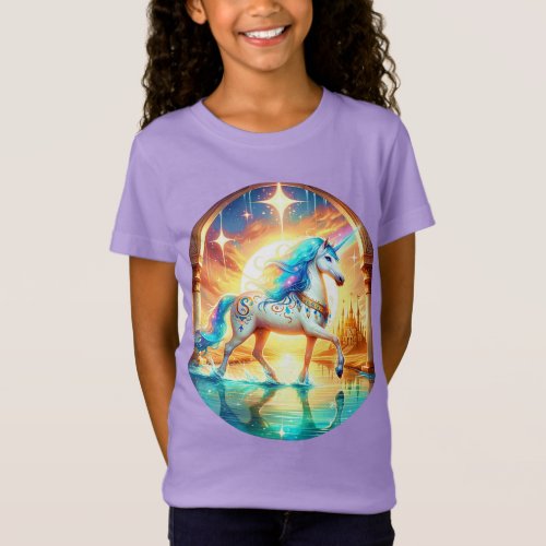 Unicorn and a Desert Fantasy Palace T_Shirt