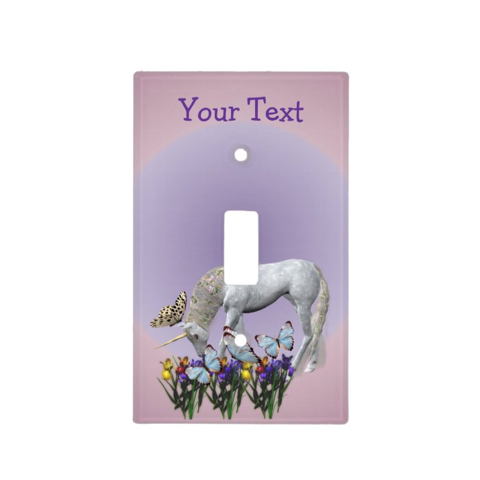 Unicorn And Butterflies Animal Light Switch Covers