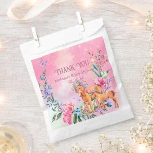 Unicorn And Butterflies Enchanted Magical Favor Bag