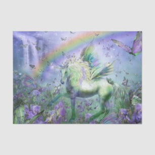 unicorn and butterflies tissue paper