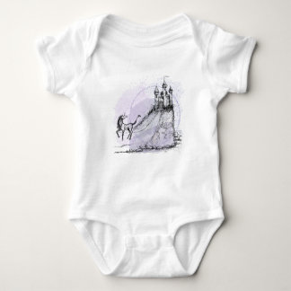 Unicorn and Castle Baby Bodysuit