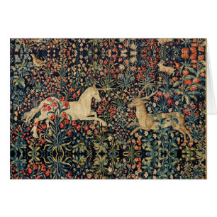UNICORN AND DEER,FLOWERS,FOREST ANIMALS Floral