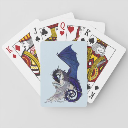 Unicorn and Dragon playing cards