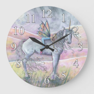 Unicorn and Fairy Fantasy Wall Clock