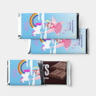 Unicorn and Fairy Magic Birthday Party Hershey Bar Favors