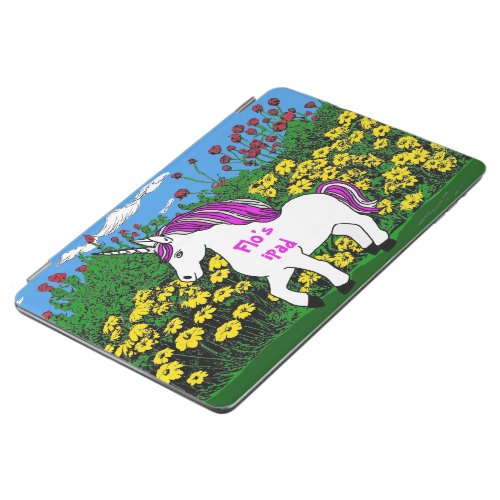Unicorn and Flower Field iPad Air Cover