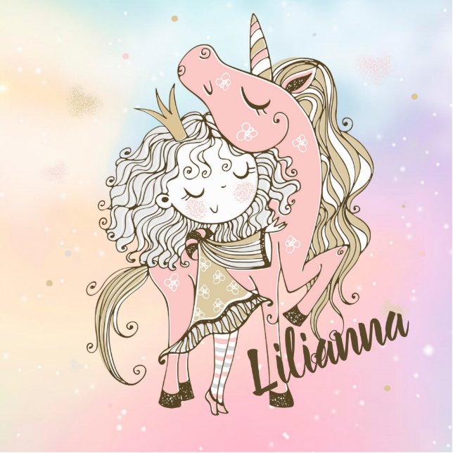 Unicorn and Girl  Cutout (Front)