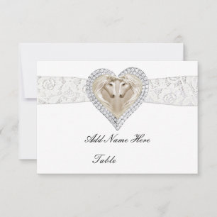 Unicorn And Lace Table Place Card