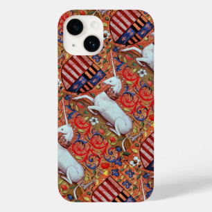 UNICORN AND MEDIEVAL FANTASY FLOWERS,FLORAL MOTIFS Case-Mate iPhone 14 CASE