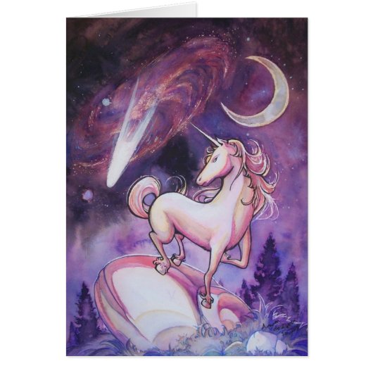 Unicorn and Night Sky Cards (Front)