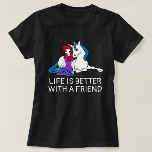 Unicorn and Princess funny T-Shirt