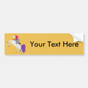 Unicorn and Raccoon Bumper Sticker