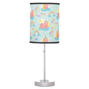 Unicorn and Rainbow Pattern Table Lamp